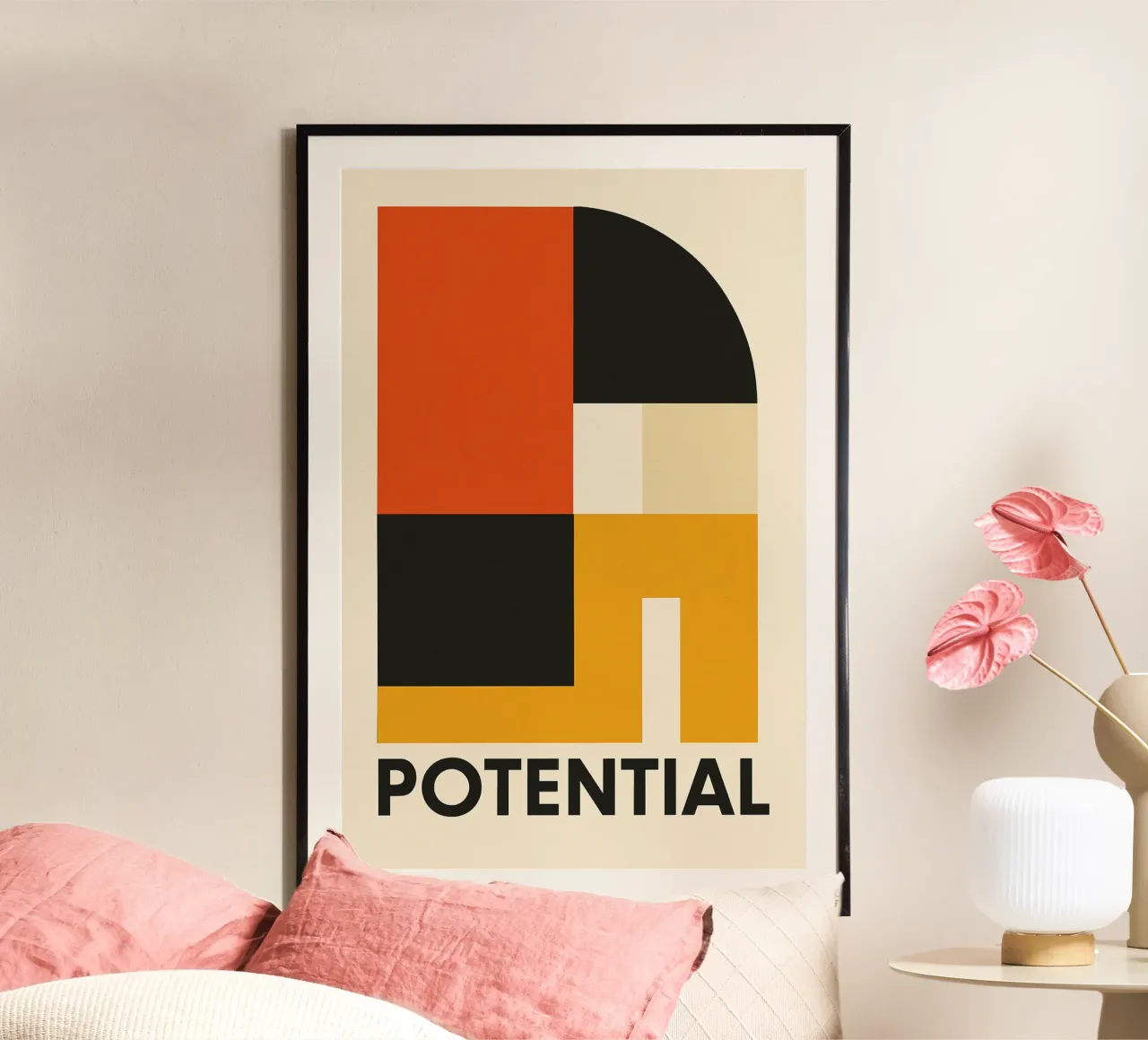 Potential poster con telaio in legno da Studio M