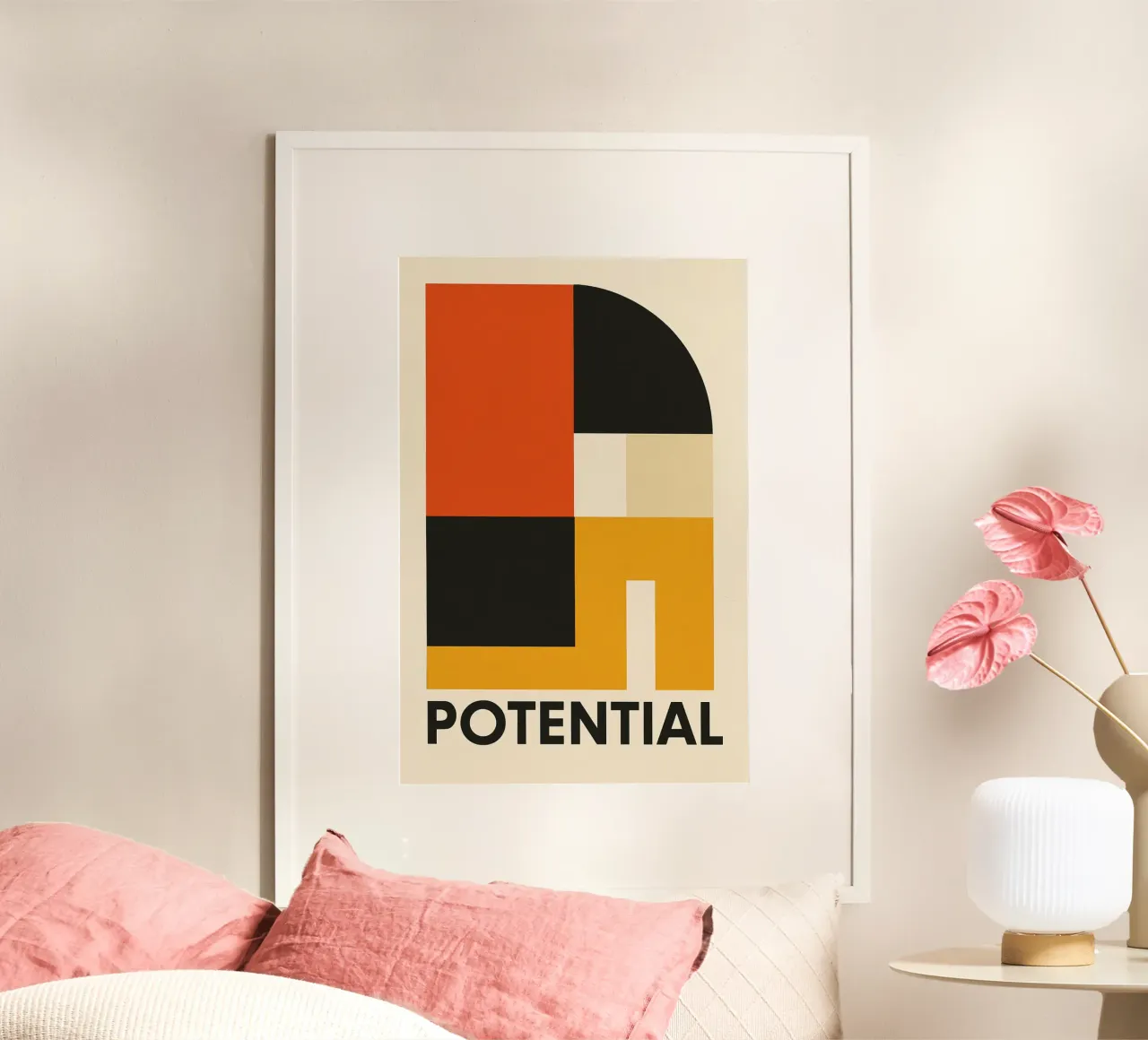 Potential poster con telaio in legno da Studio M