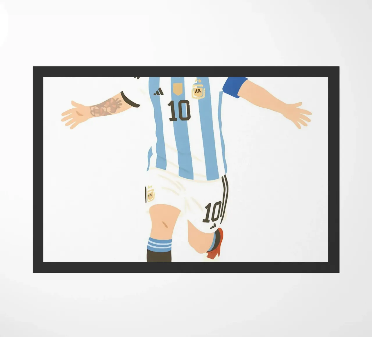 Lionel Messi Argentina Minimalist zerbino da MoviesArt