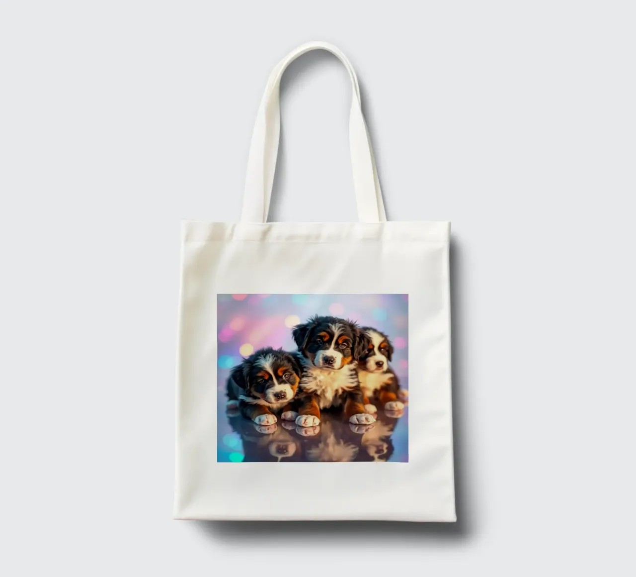 cuccioli carini #60 borsa in juta da Yumis.Beargang.and.Me