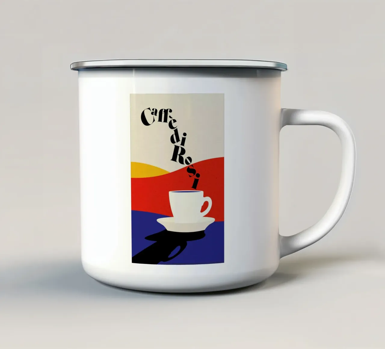 Caffè Di Rosi taza de esmalte de Rosi Feist