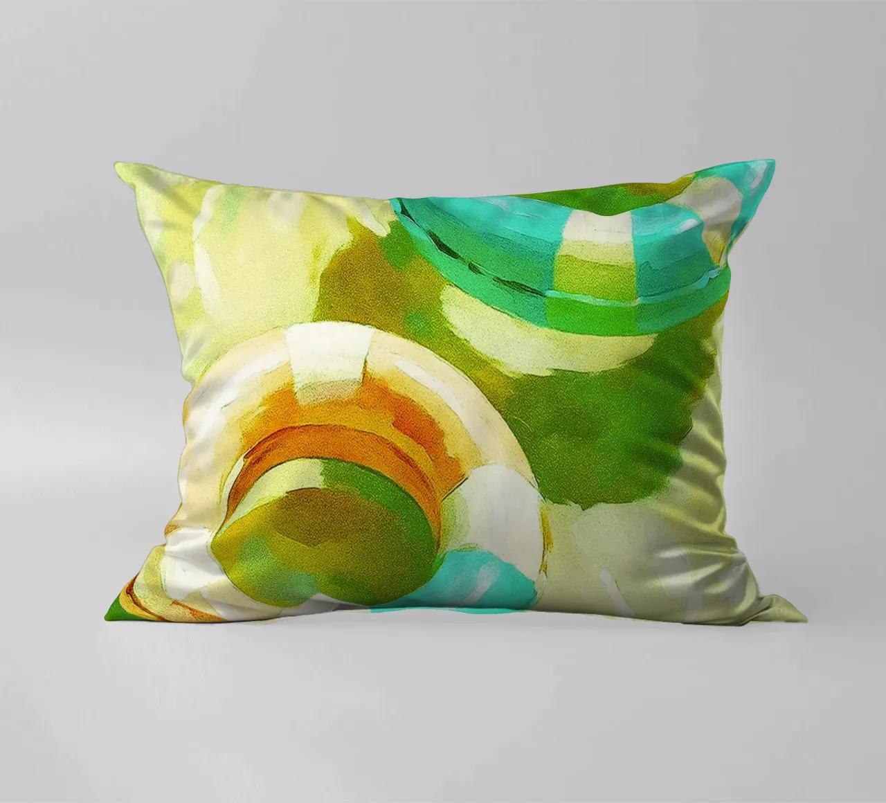 pool floating abstract drawing ilustration decorative cushion by danine