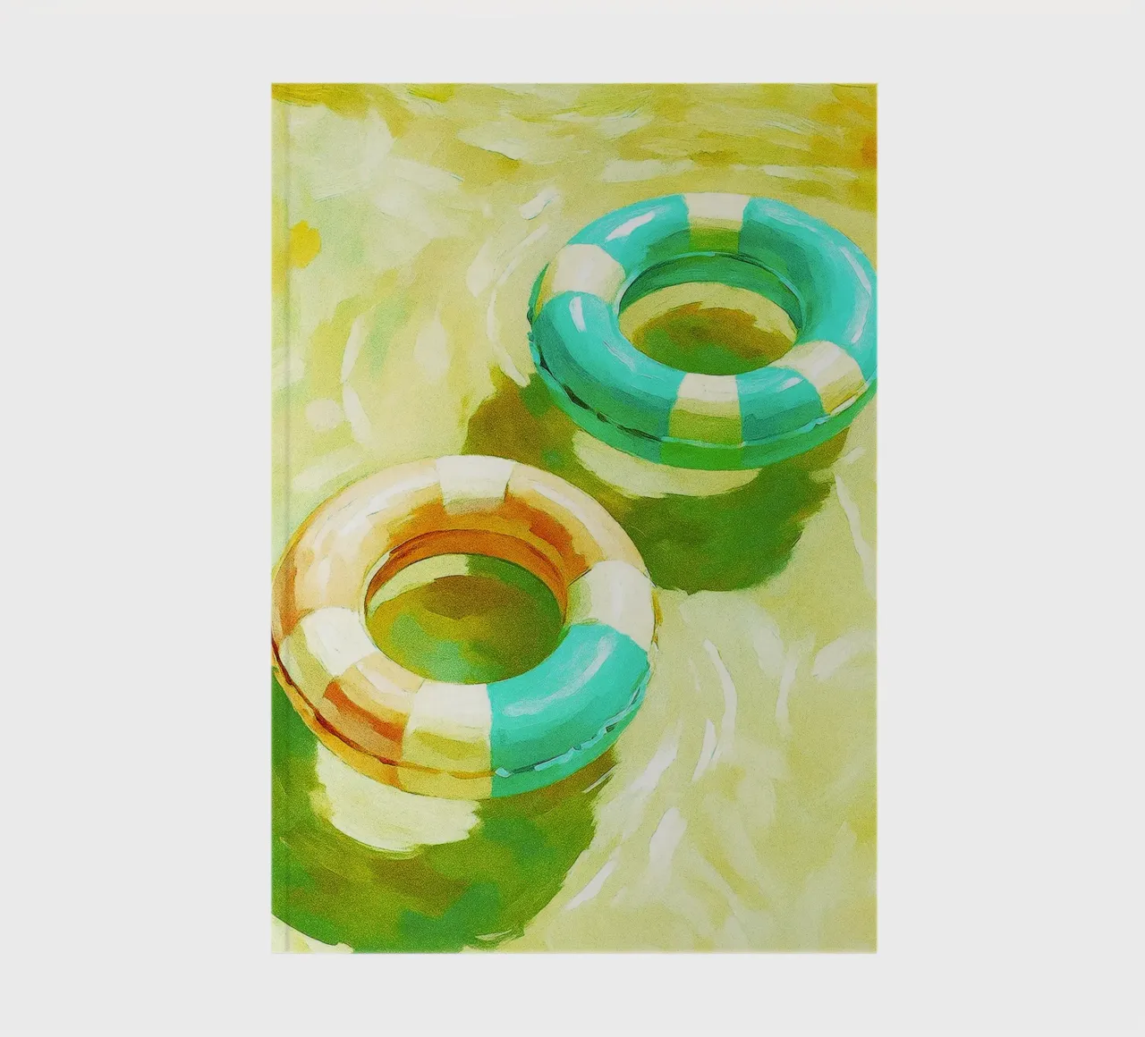 pool floating abstract drawing ilustration notebook by danine