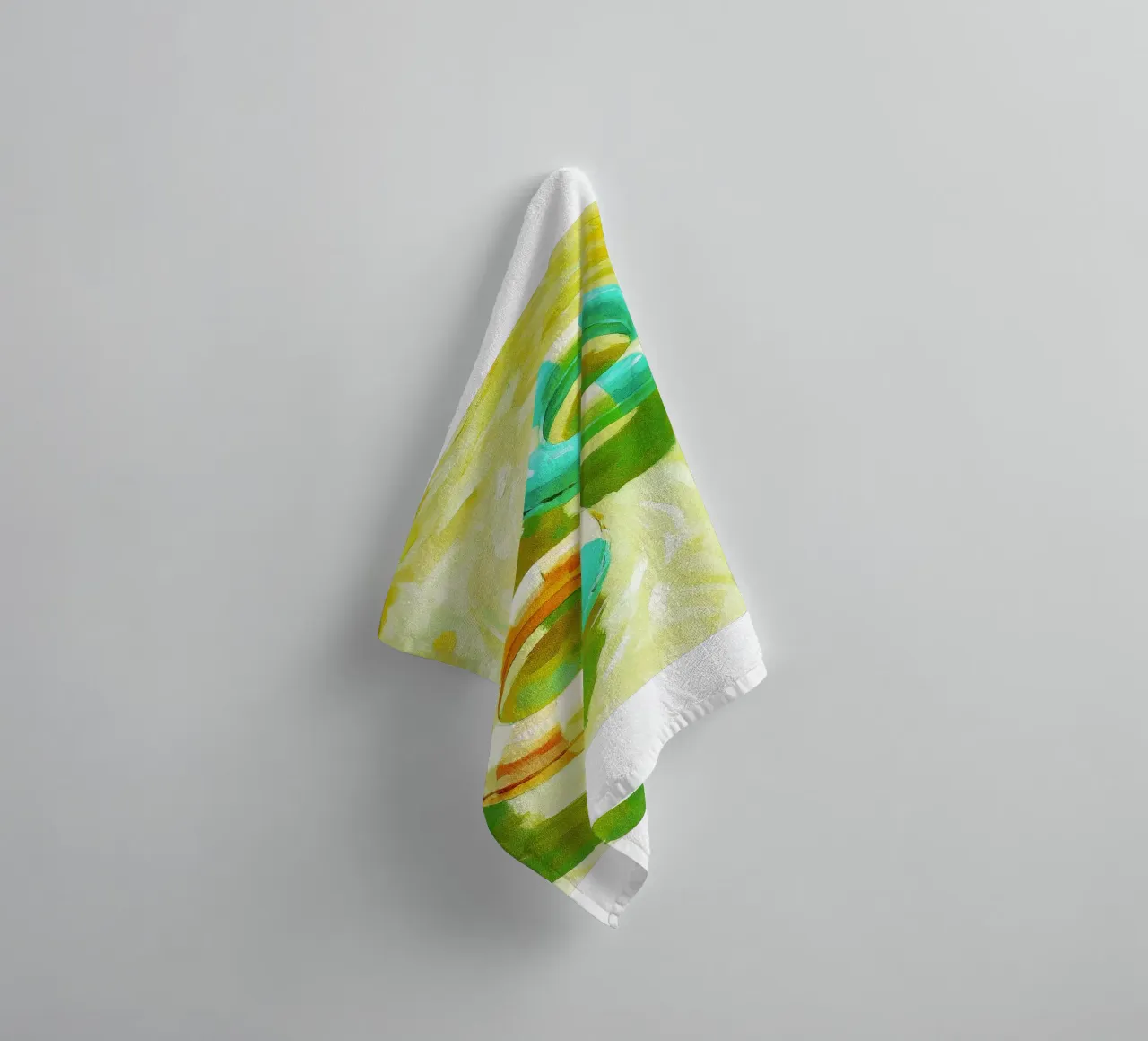 pool floating abstract drawing ilustration towel by danine