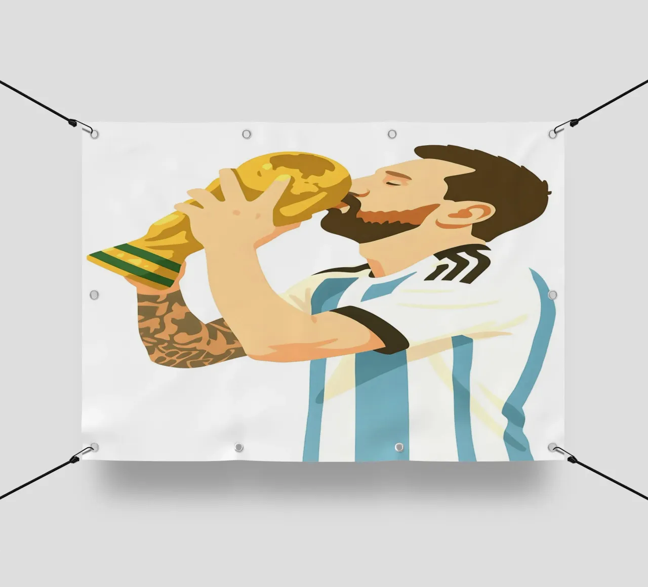 Lionel Messi World Cup telo in pvc da MoviesArt