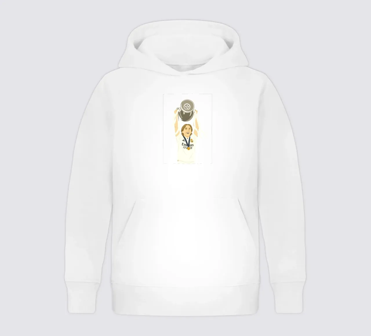 Luka Modric Minimalist felpa bambino con cappuccio da MoviesArt
