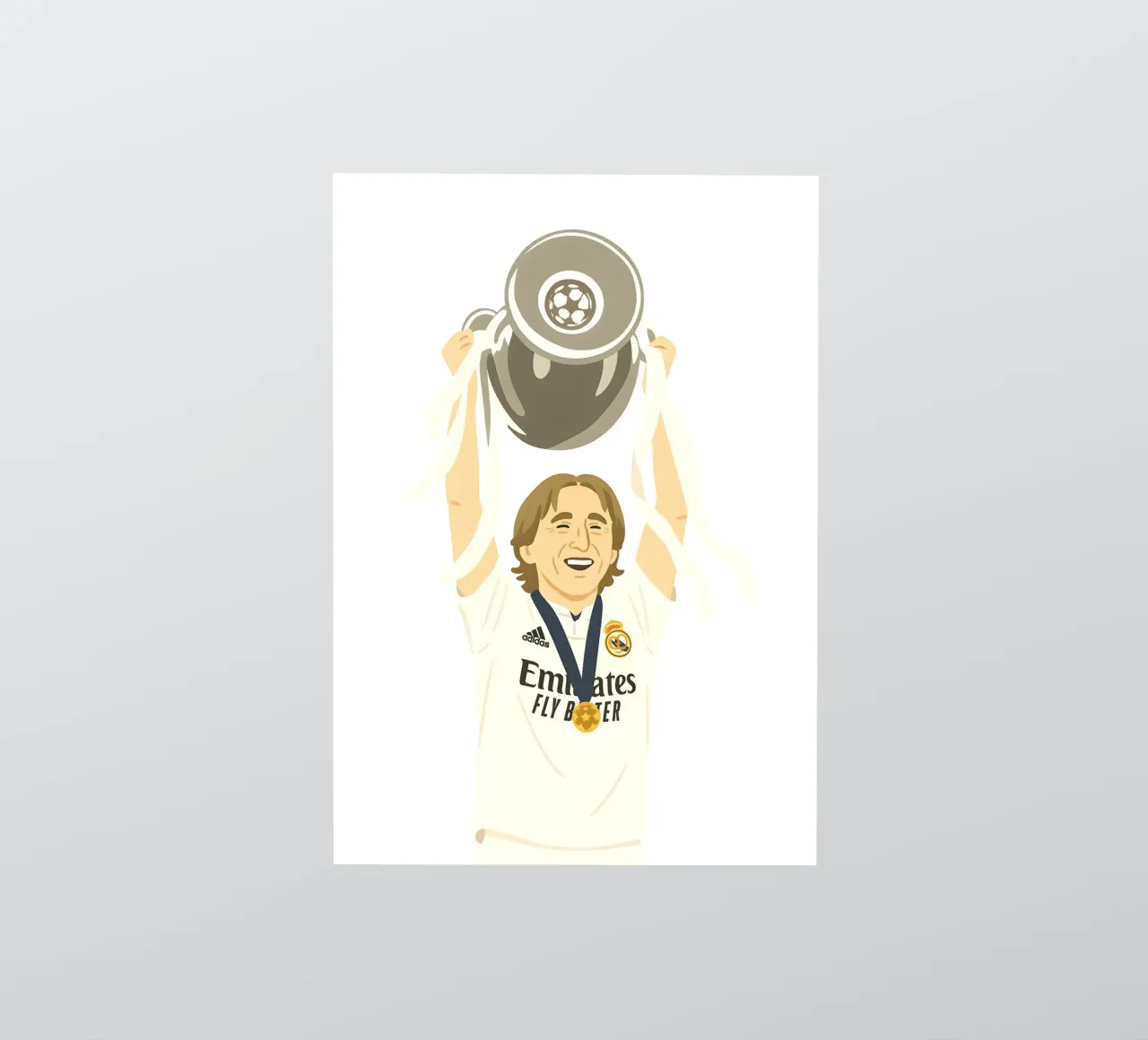Luka Modric Minimalist adesivo da MoviesArt