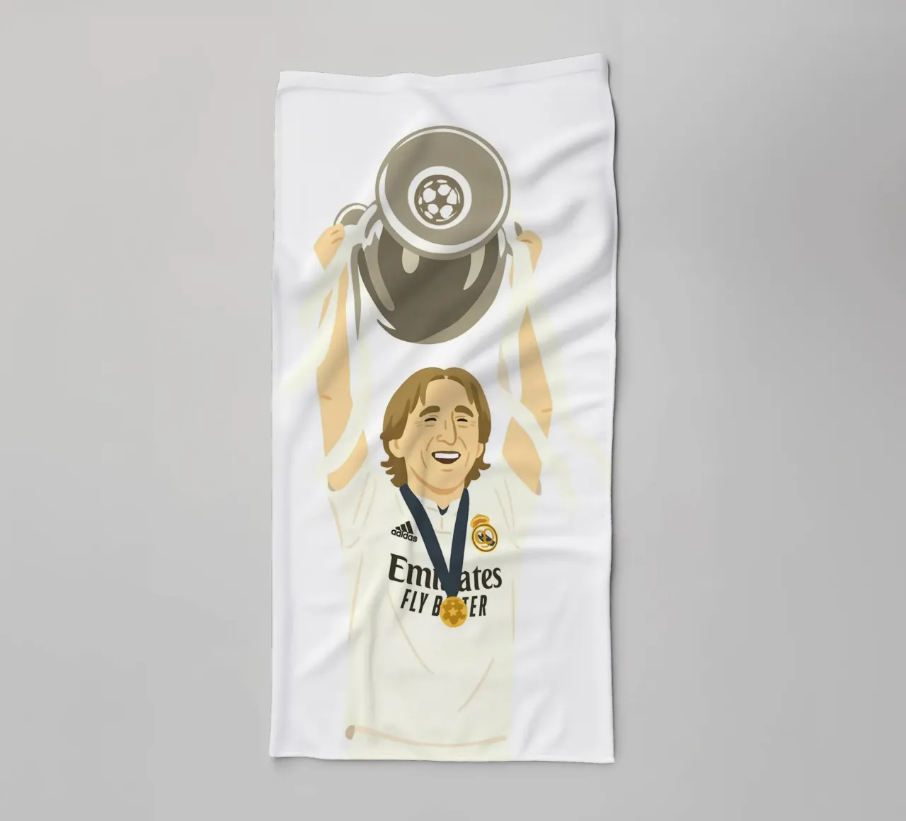 Luka Modric Minimalist asciugamano da bagno da MoviesArt