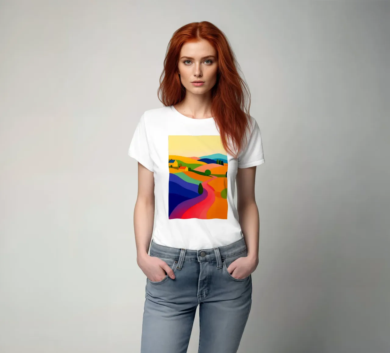 rustic abstract drawing ilustration t-shirt by danine
