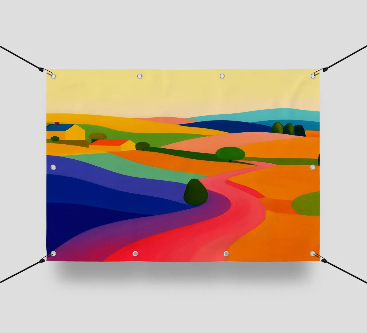disegno astratto rustico ilustrazione telo in pvc da danine