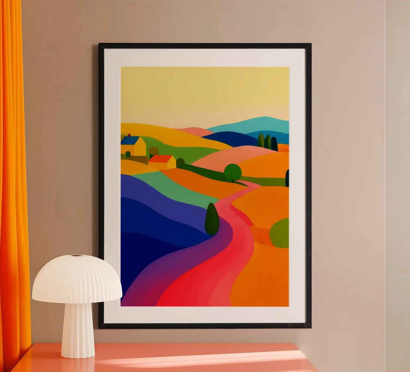 rustic abstract drawing ilustration poster da danine