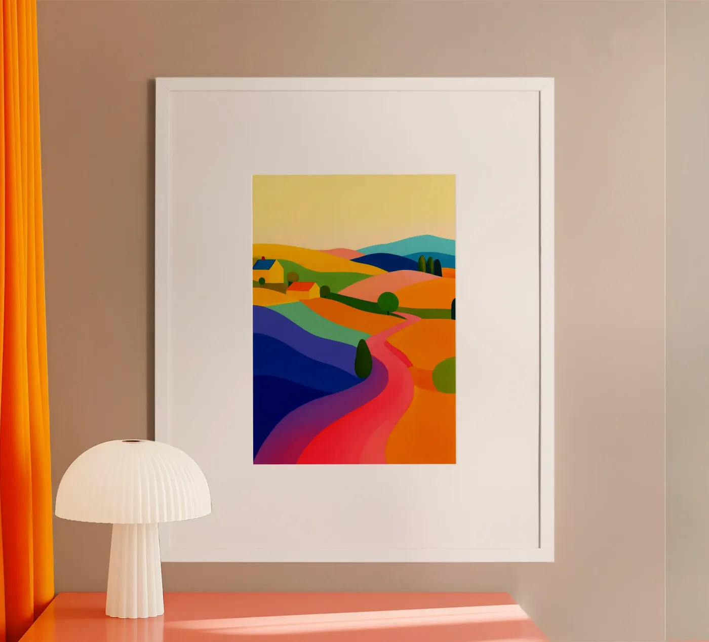 disegno astratto rustico ilustrazione poster da danine