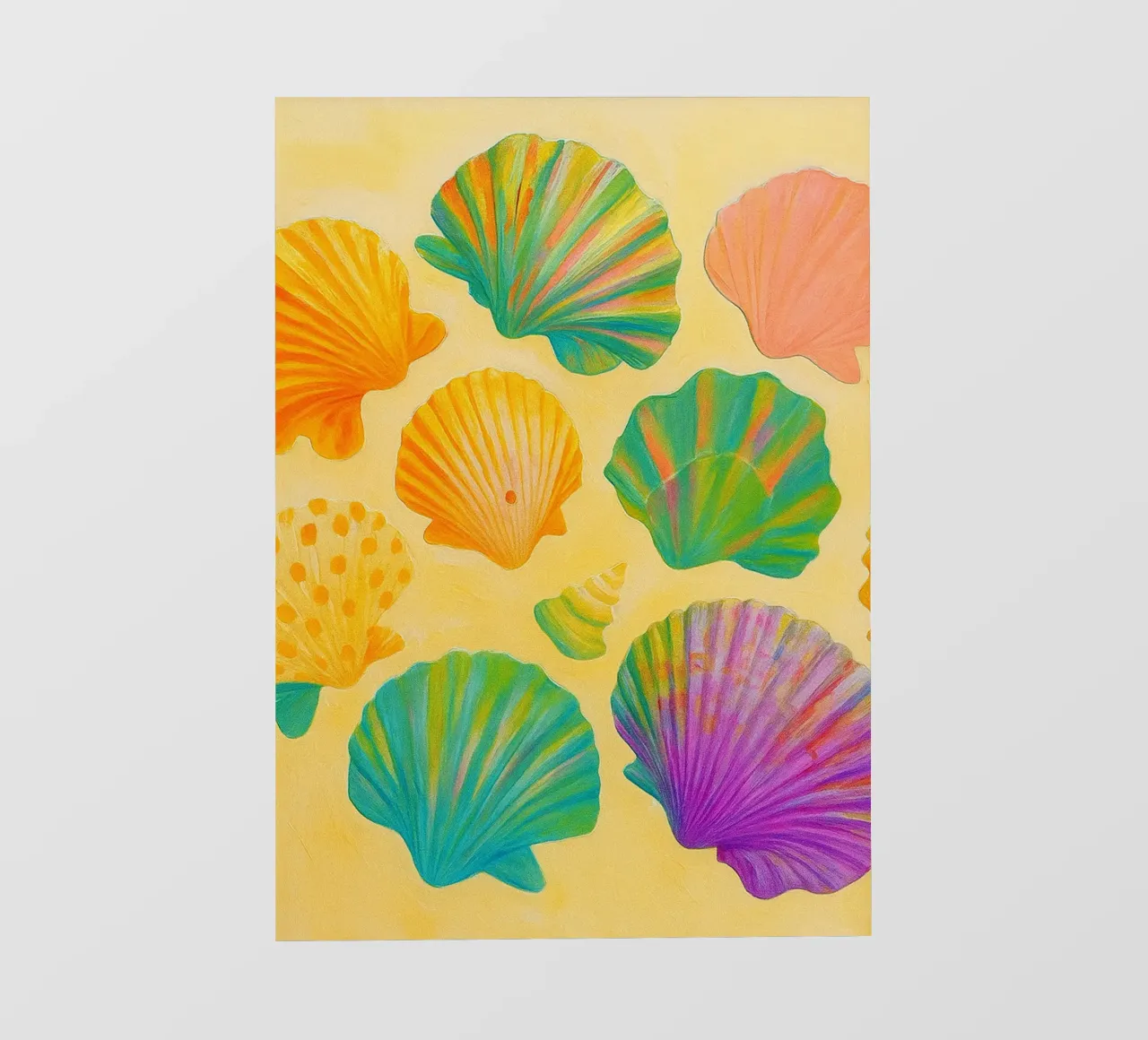 seashell abstract drawing ilustration pvc cover by danine