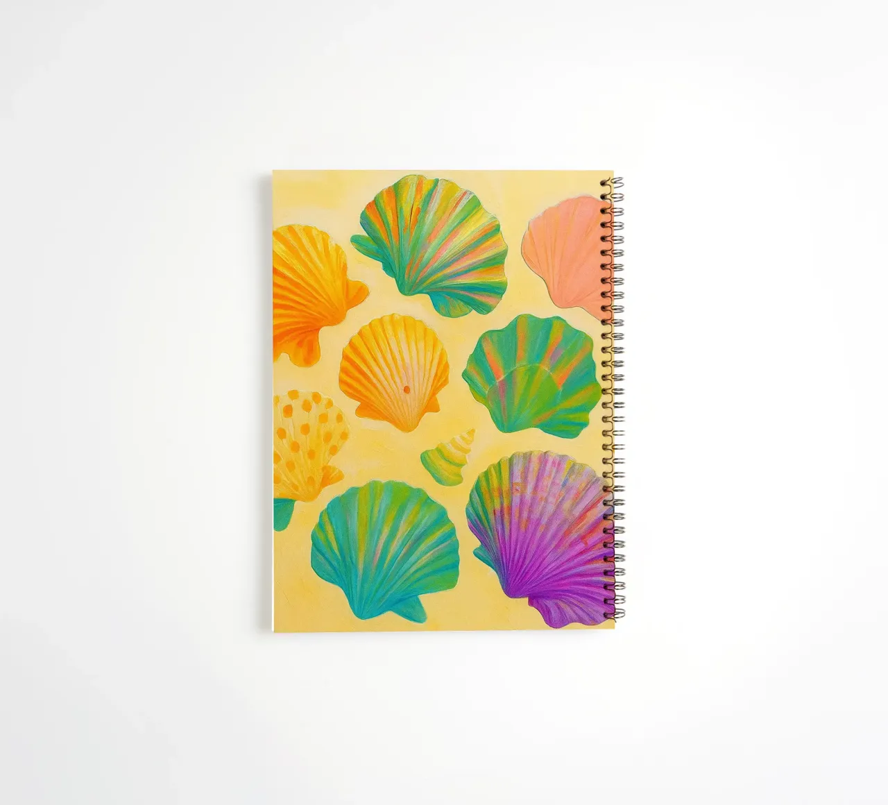 seashell abstract drawing ilustration spiral notebook by danine