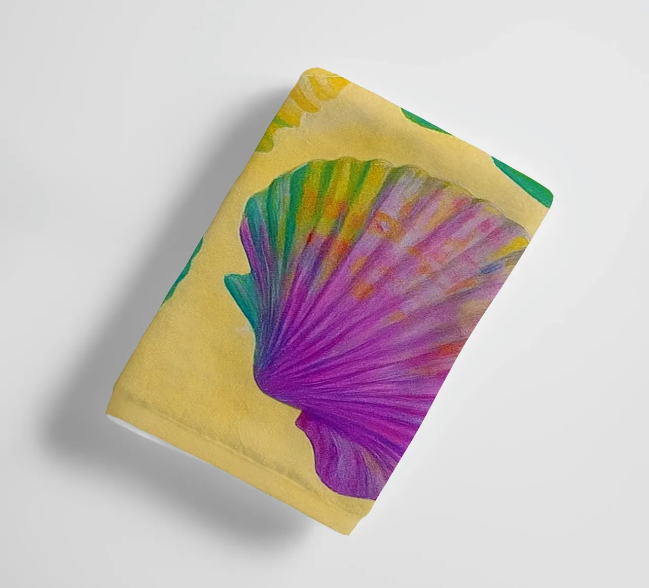 seashell abstract drawing ilustration towel by danine