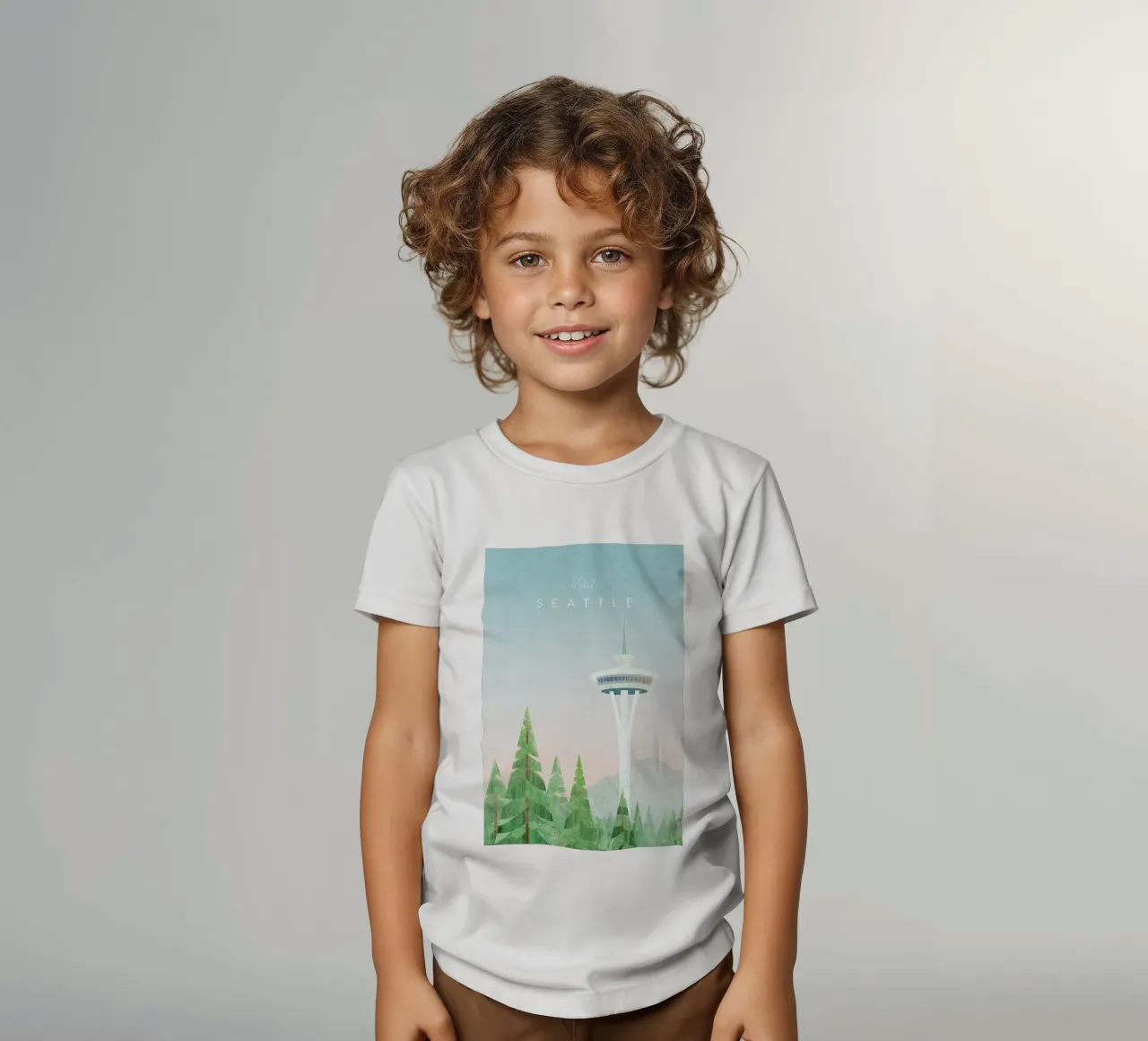 Seattle t-shirt bambini da Henry Rivers