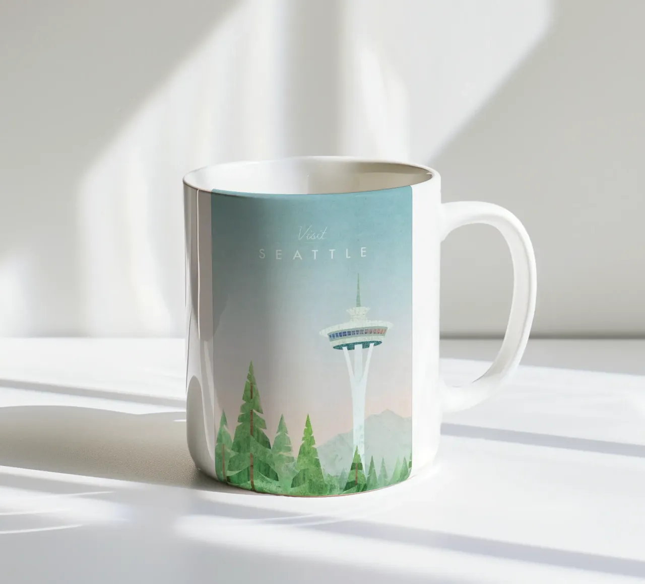Seattle tazza in ceramica da Henry Rivers
