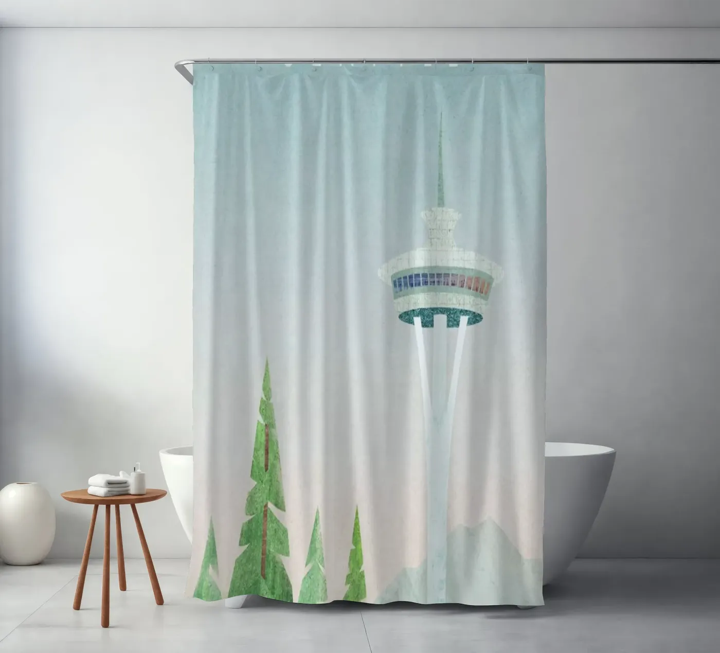 Seattle douchegordijn van Henry Rivers