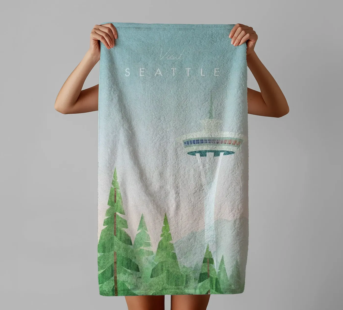 Seattle badhanddoek van Henry Rivers