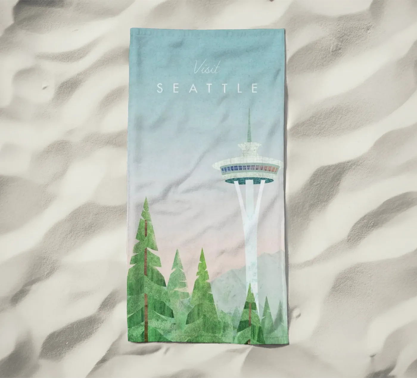 Seattle strandhanddoek van Henry Rivers