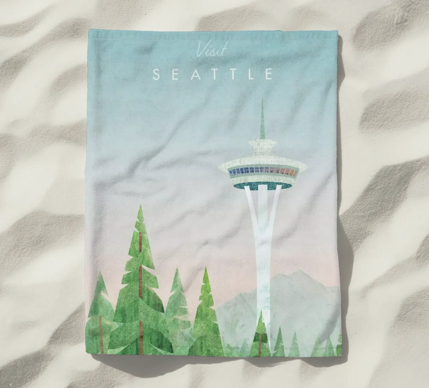 Seattle strandhanddoek van Henry Rivers