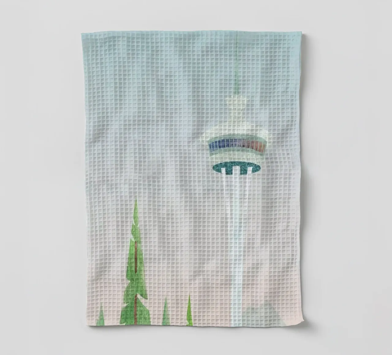 Seattle tea towel by Henry Rivers