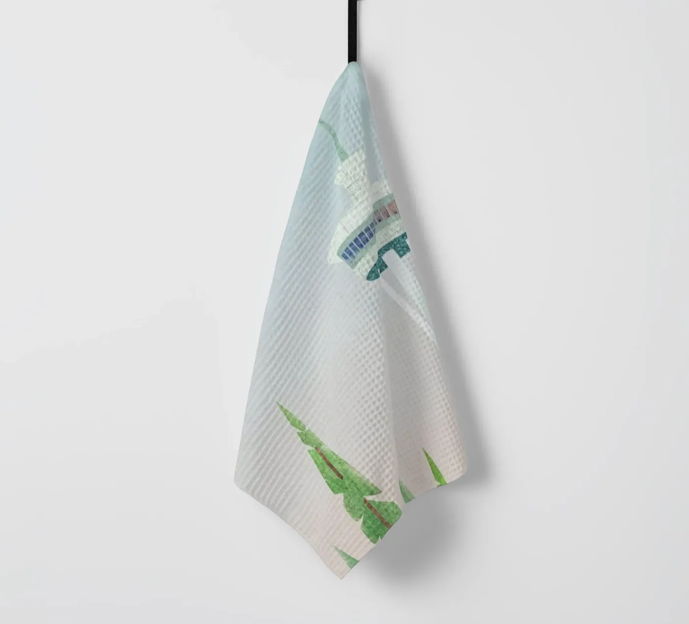 Seattle tea towel by Henry Rivers