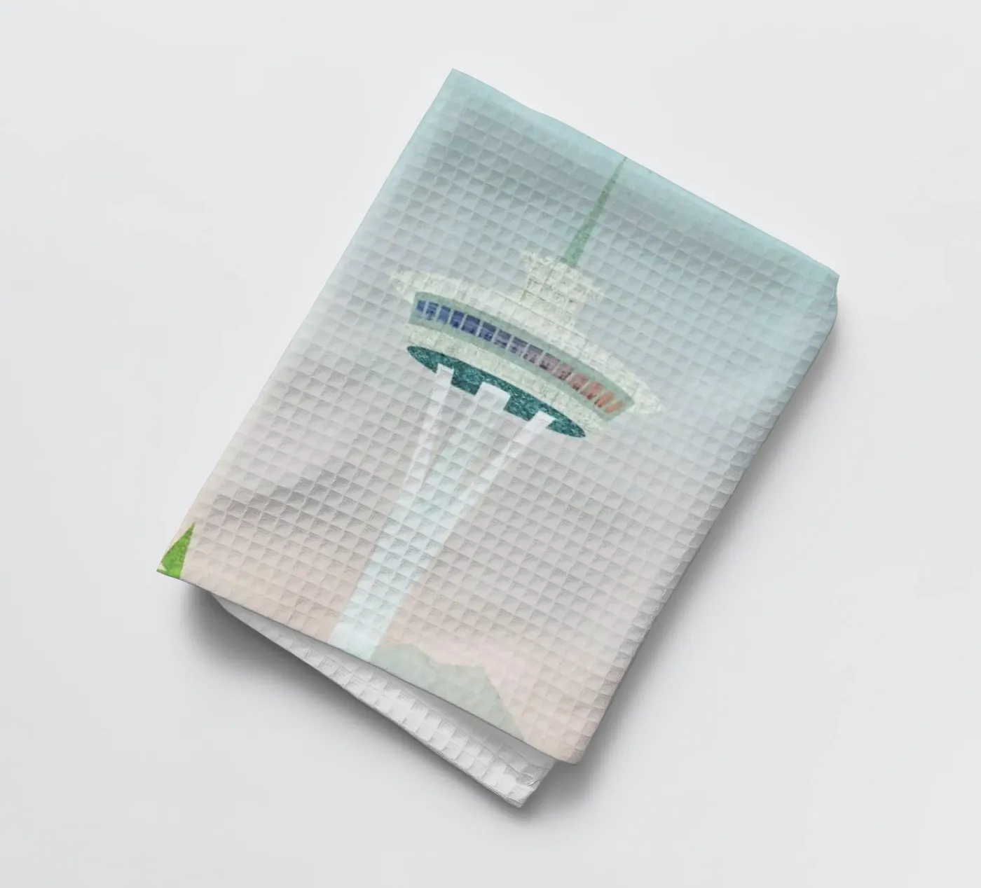 Seattle tea towel by Henry Rivers