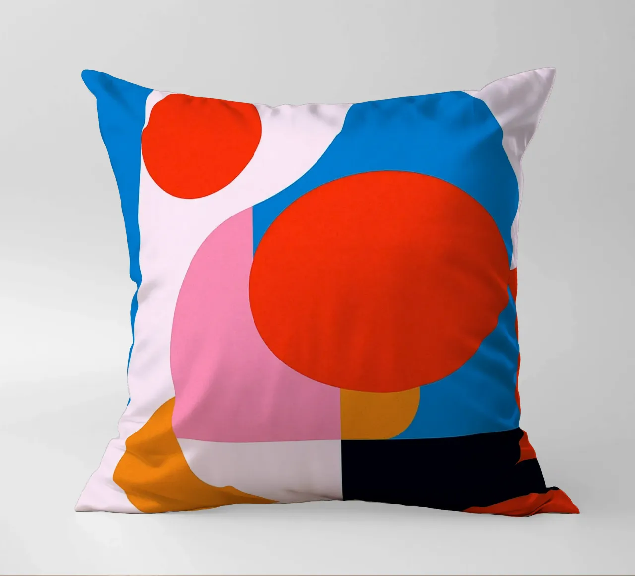 square abstract drawing ilustration decorative cushion by danine