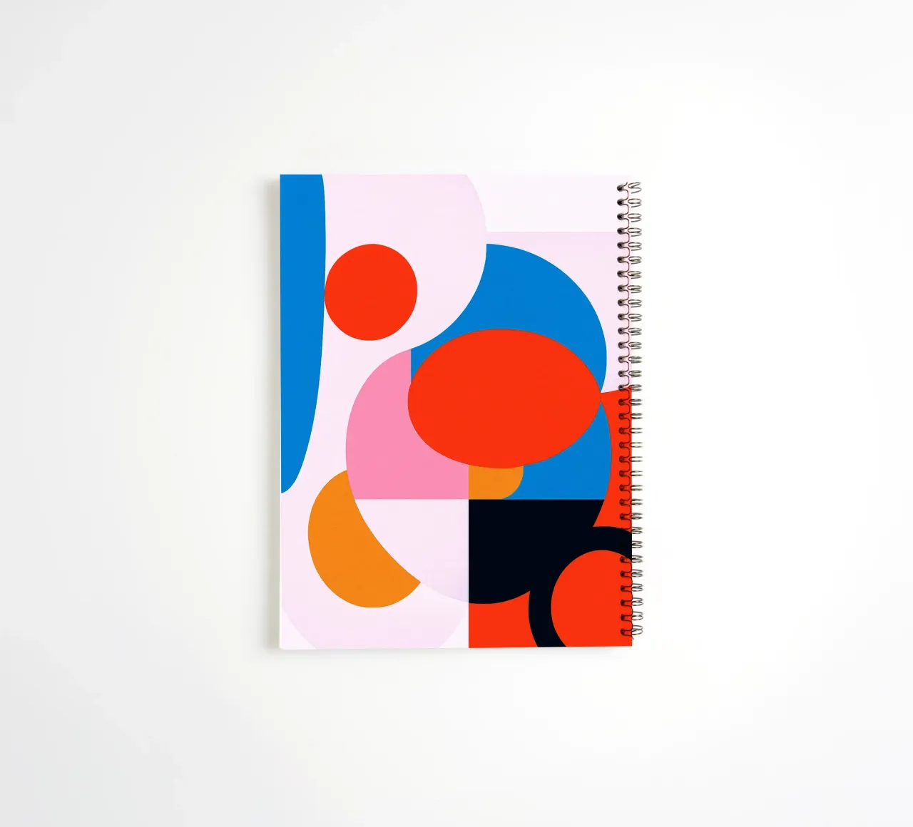 square abstract drawing ilustration spiral notebook by danine