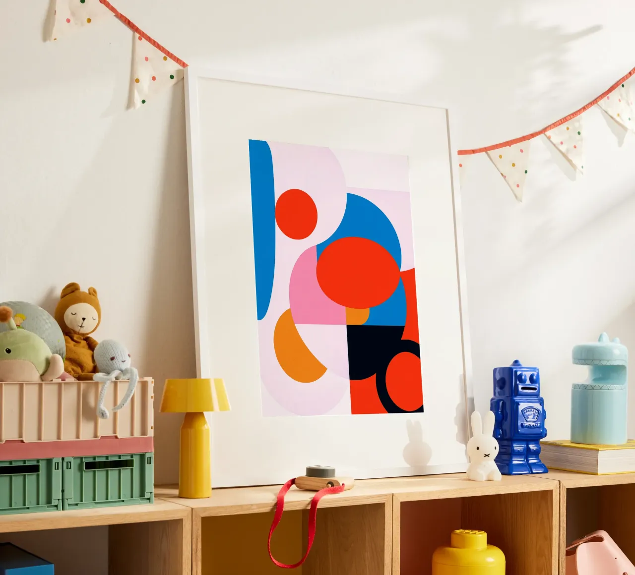 vierkante abstracte tekening ilustratie hahnemühle van danine