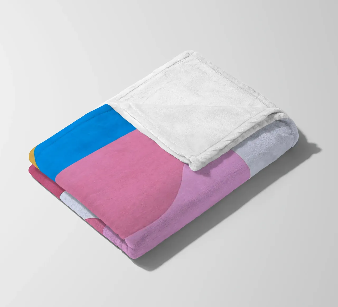 square and circle abstract drawing ilustration fleece blanket by danine
