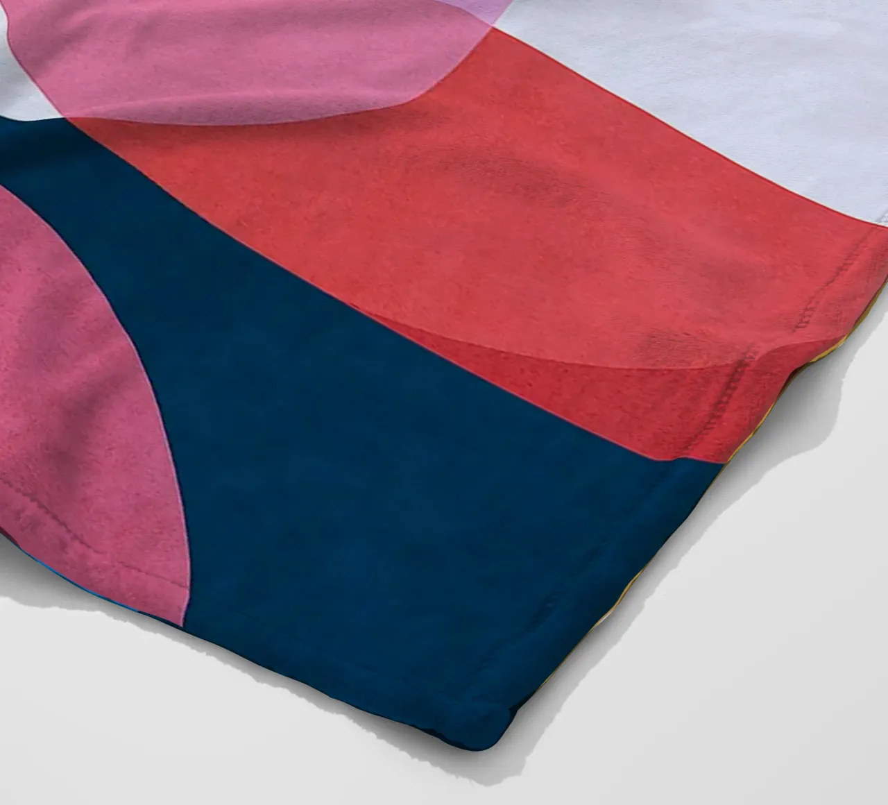 square and circle abstract drawing ilustration fleece blanket by danine
