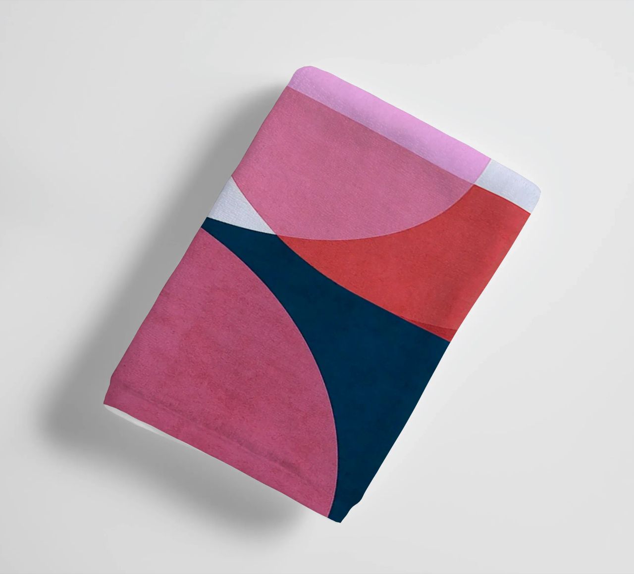 square and circle abstract drawing ilustration towel by danine