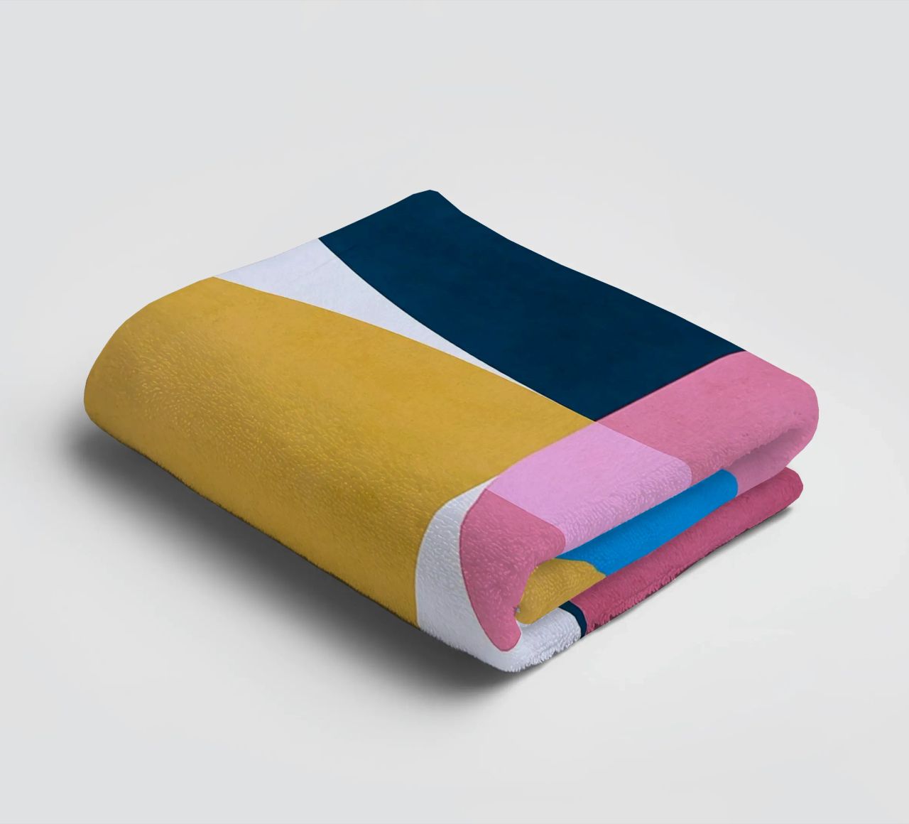 square and circle abstract drawing ilustration towel by danine