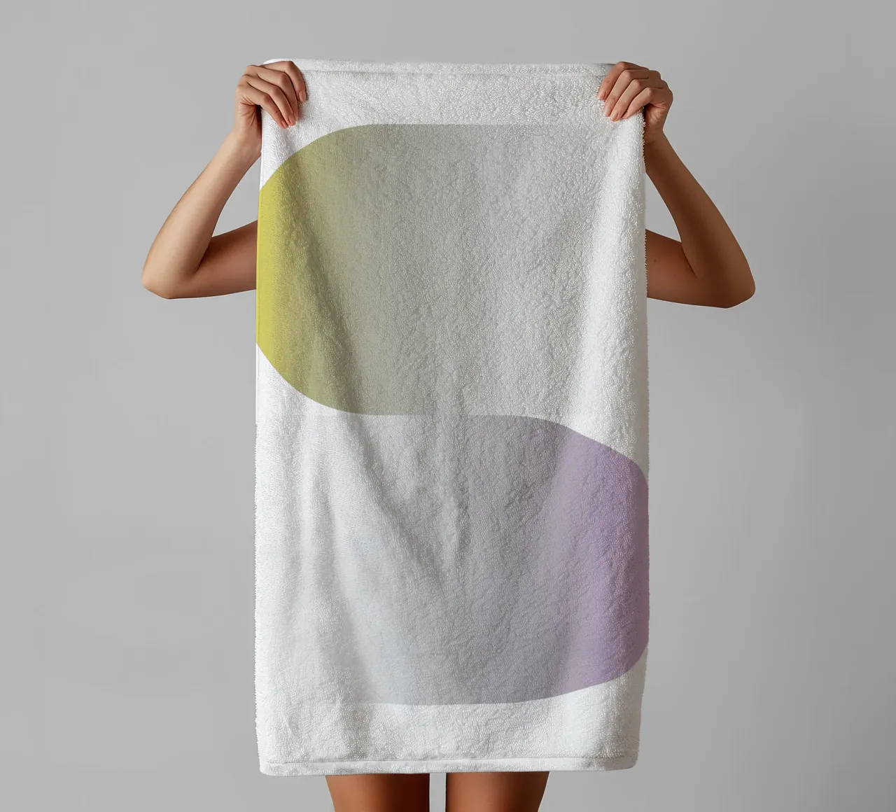 Gradienti danzanti a forma di S asciugamano da bagno da Katja Stehle Design
