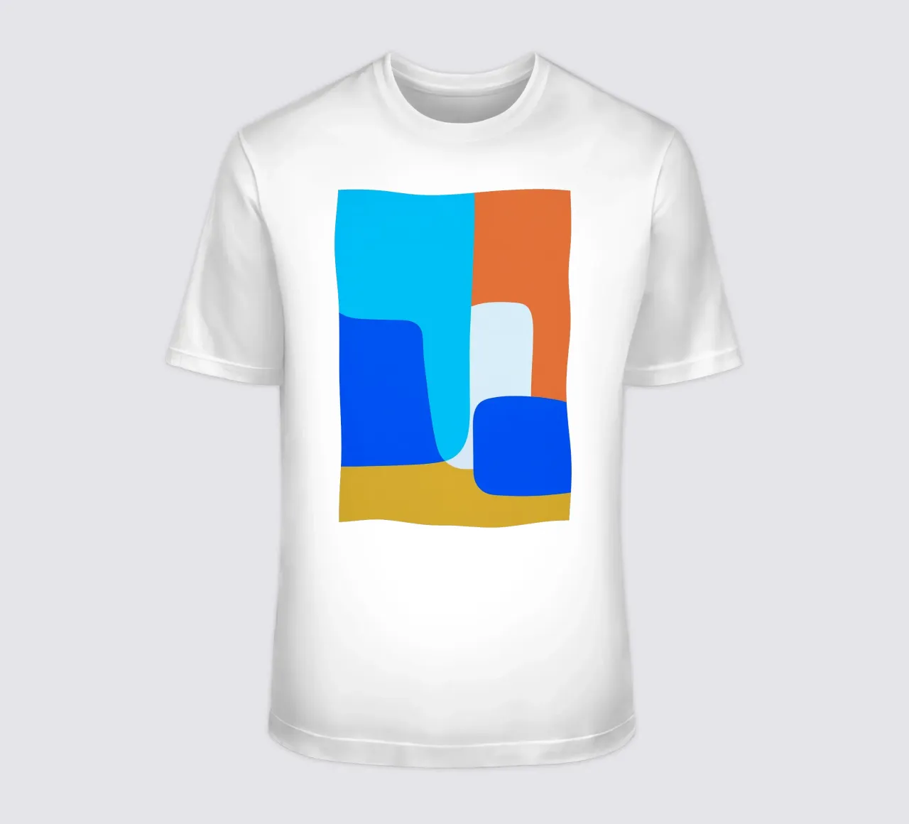 square block abstract drawing ilustration t-shirt by danine