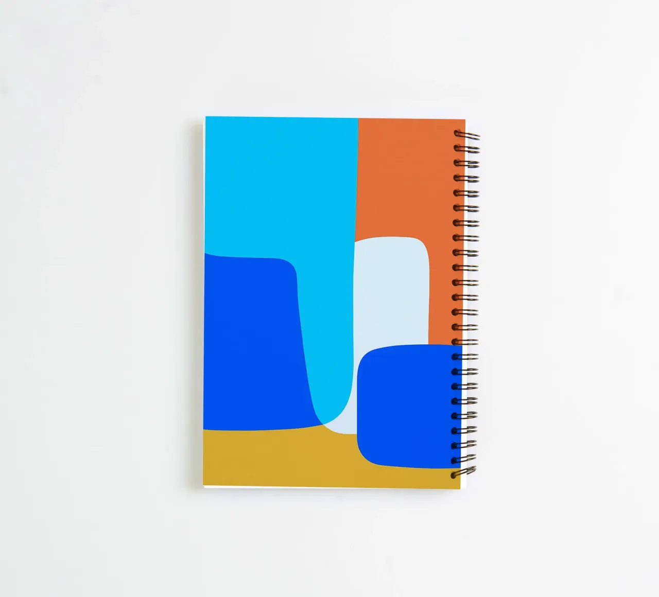 square block abstract drawing ilustration spiral notebook by danine