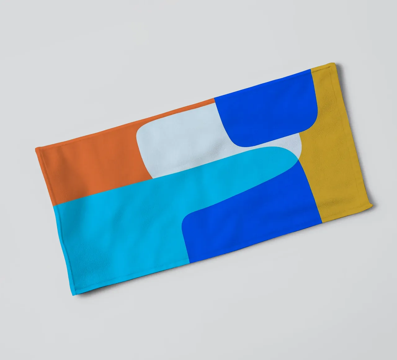 square block abstract drawing ilustration towel by danine