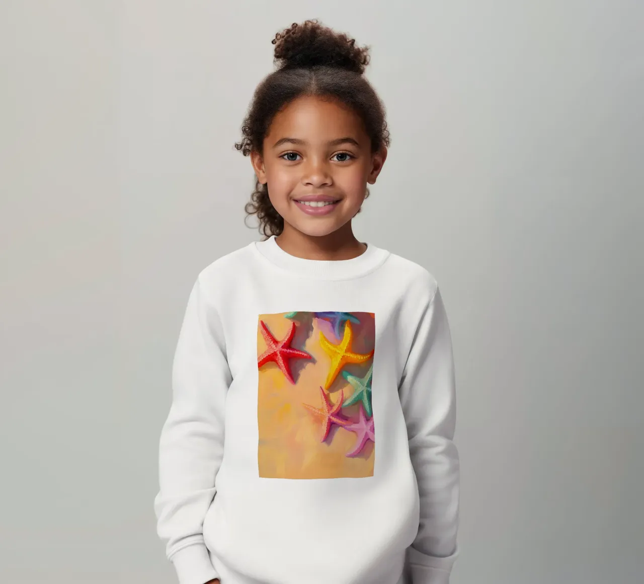 Seestern abstrakte Zeichnung Illustration Kinder Sweatshirt von danine