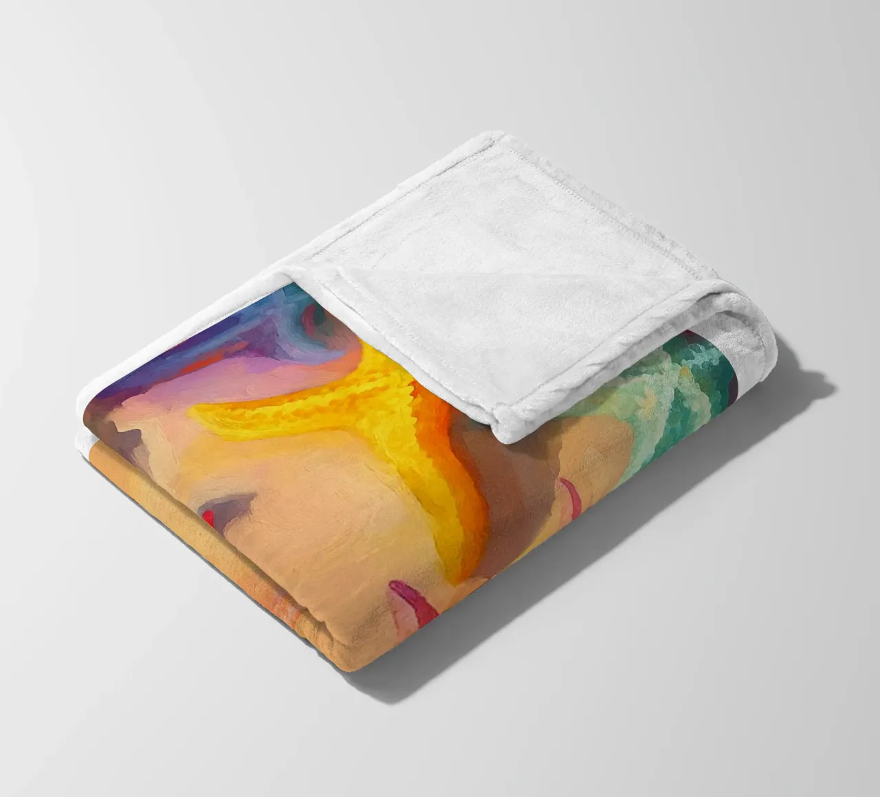 starfish abstract drawing ilustration fleece blanket by danine