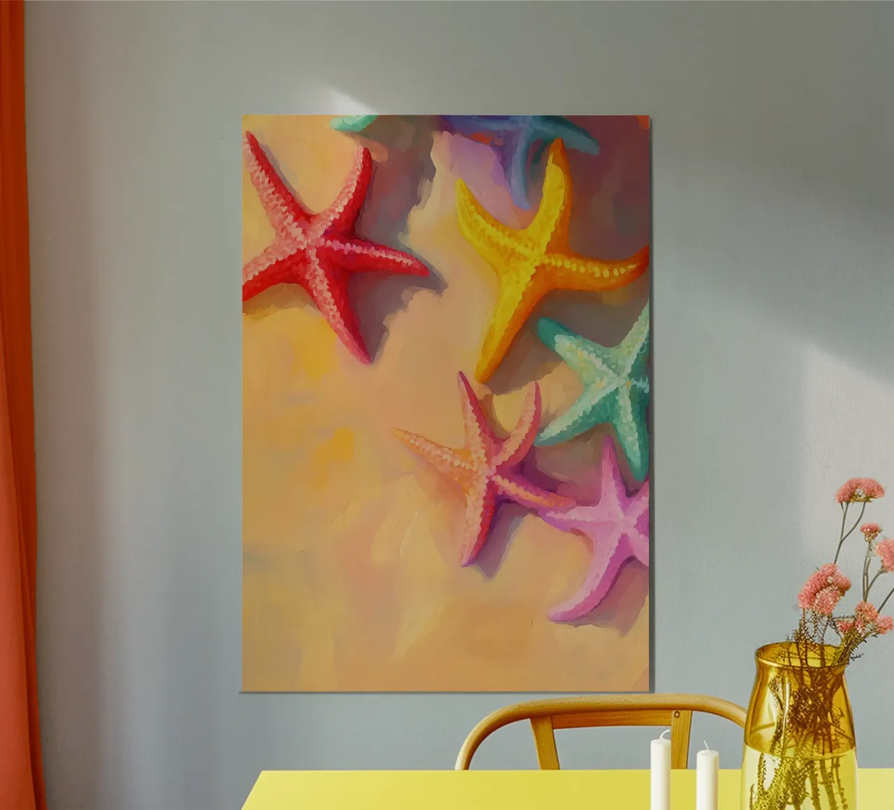 starfish abstract drawing ilustration hahnemühle by danine