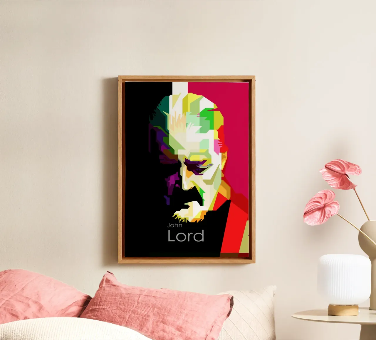 John Lord musicista rock classico WPAP Trending Now tela con Cornice a cassetta da Artkreator