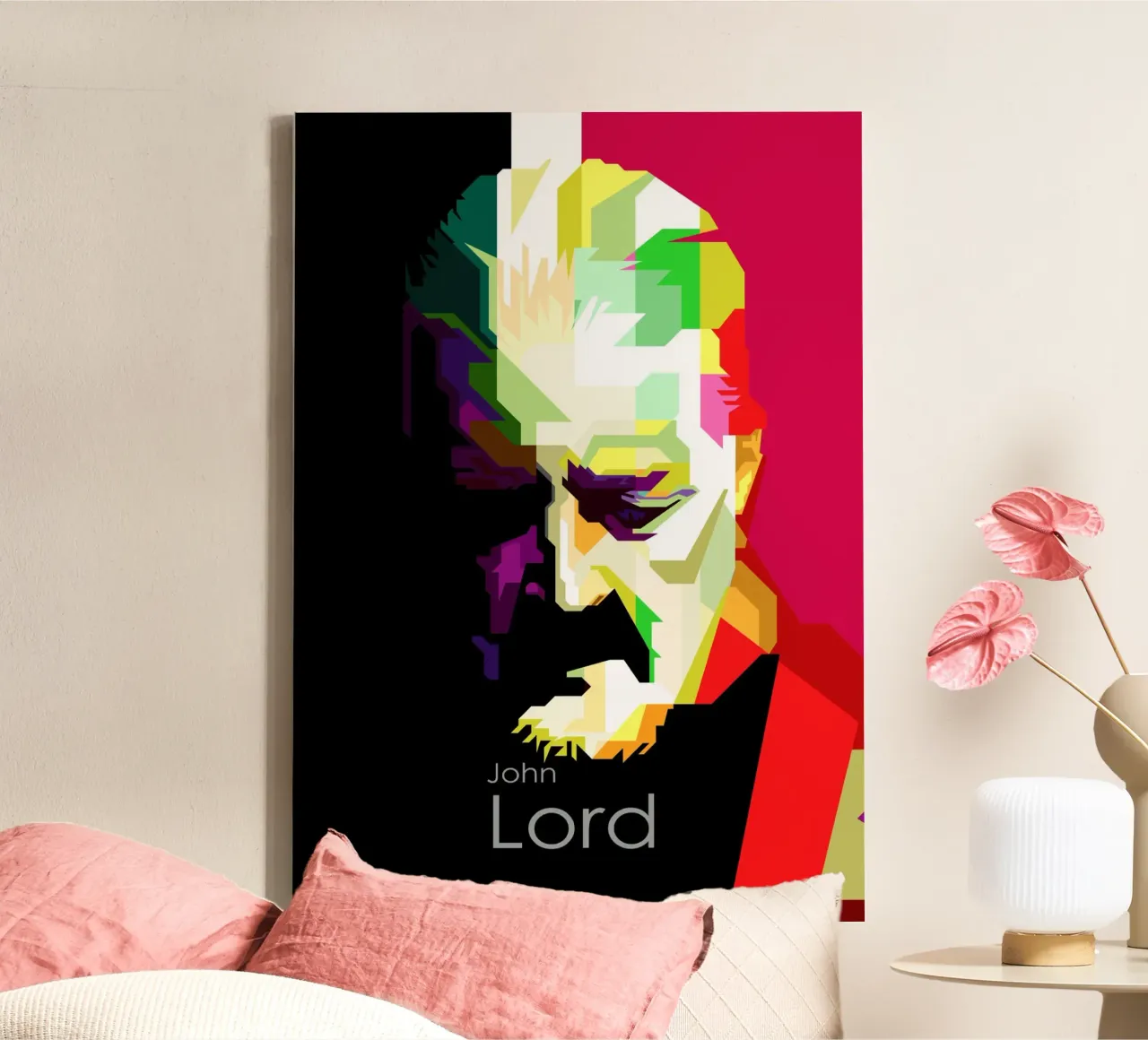 John Lord musicista rock classico WPAP Trending Now tela con Cornice a cassetta da Artkreator