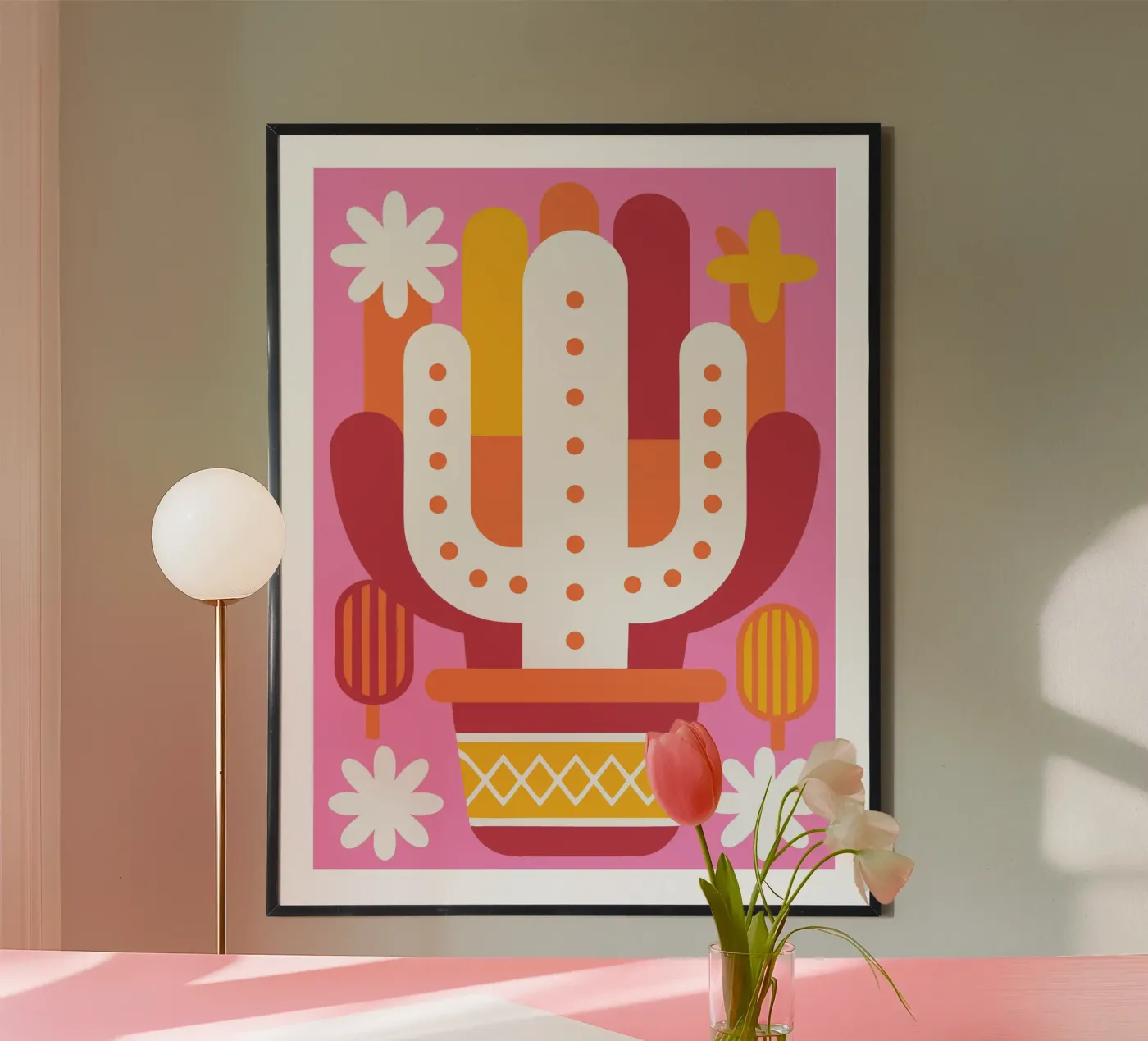Cute Cactus poster by FLOWER PLACE SHOP