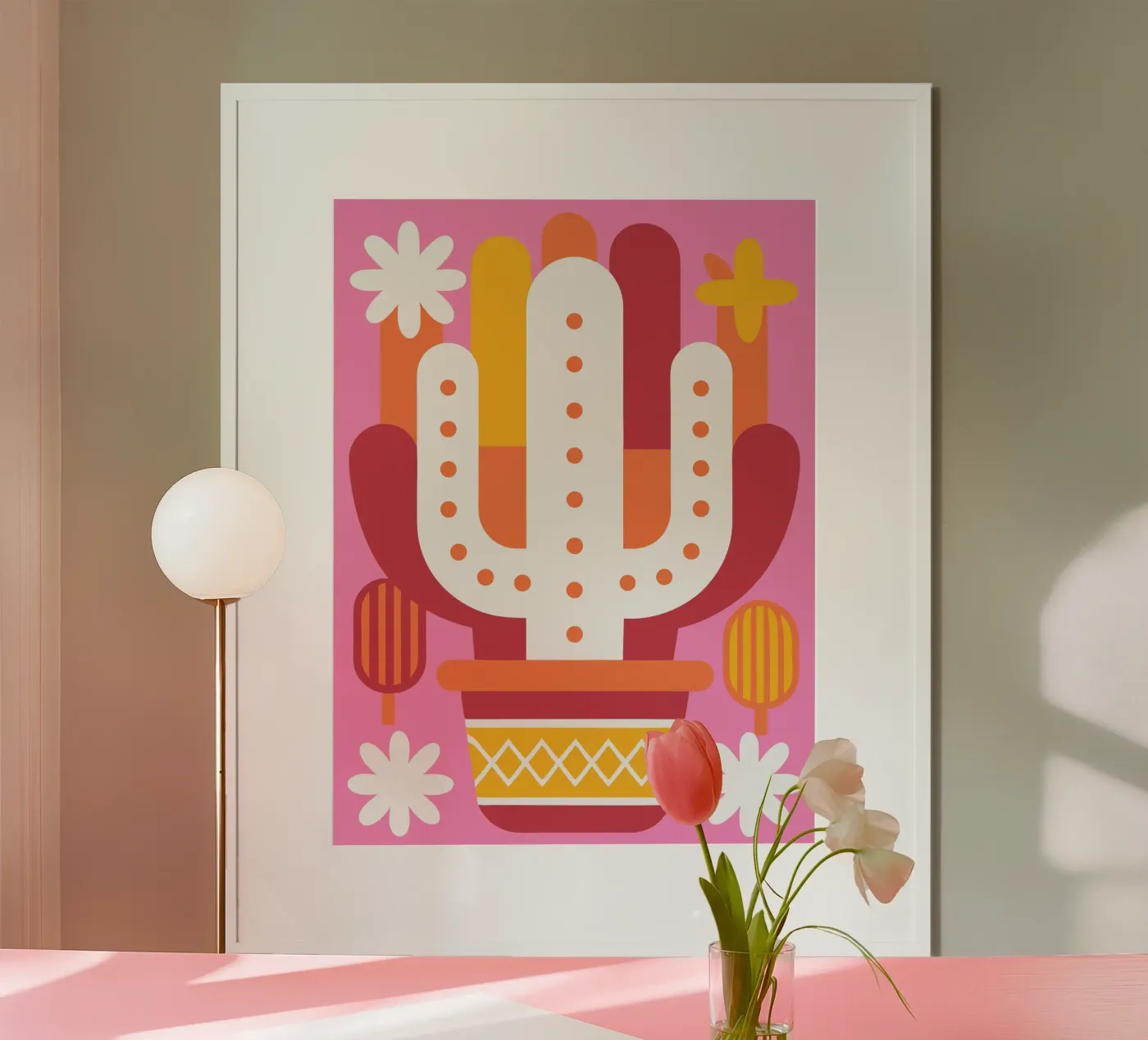 Cute Cactus poster by FLOWER PLACE SHOP