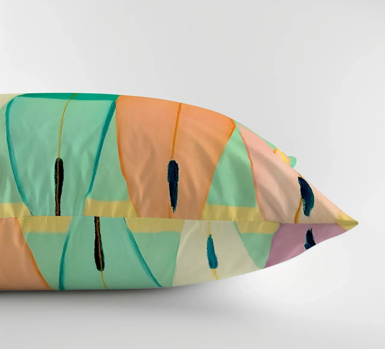 surfboard abstract drawing ilustration decorative cushion by danine