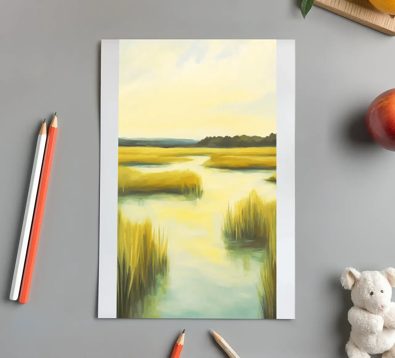 swamp abstract drawing ilustration sticker sheet by danine