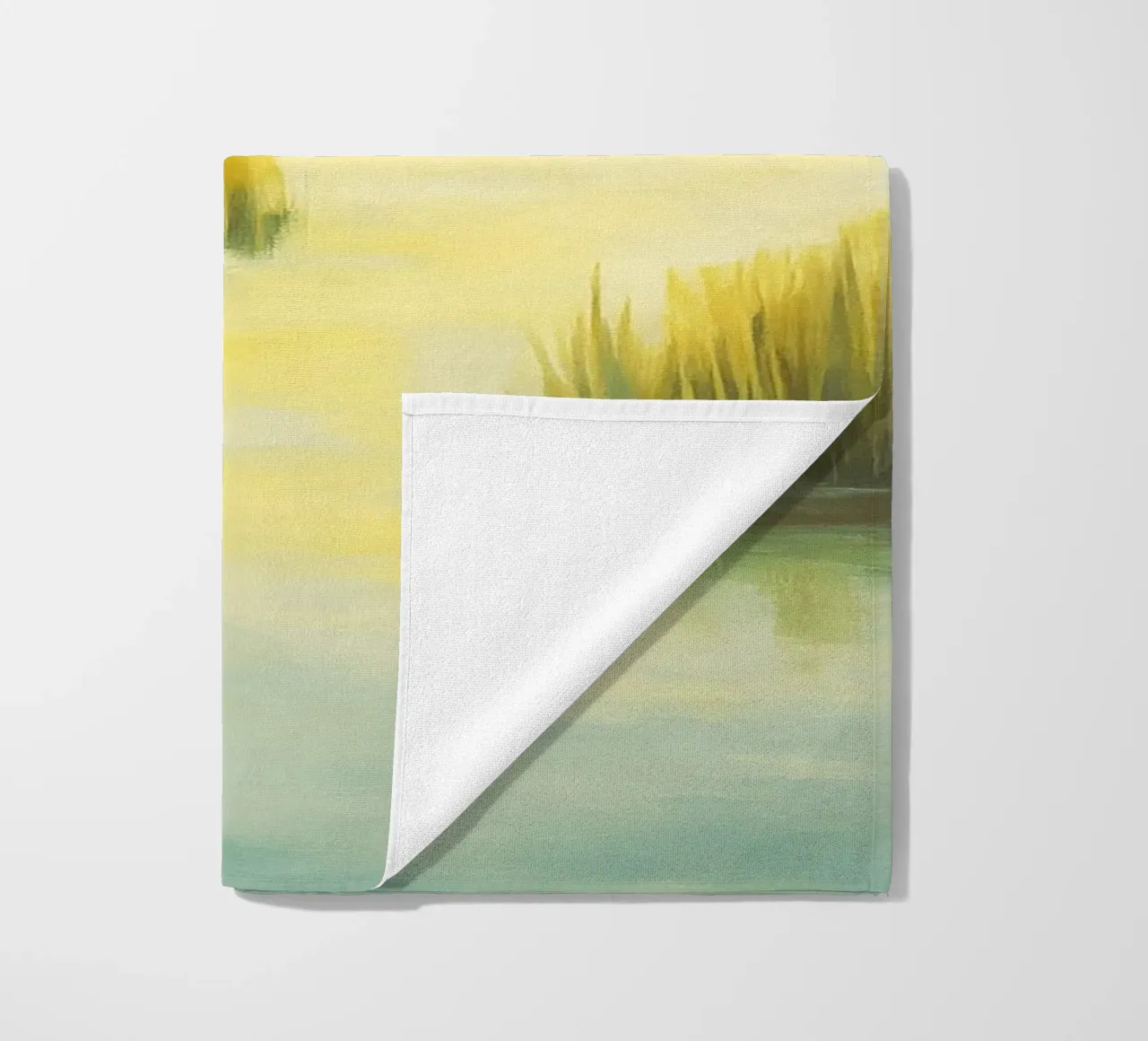swamp abstract drawing ilustration beach towel by danine
