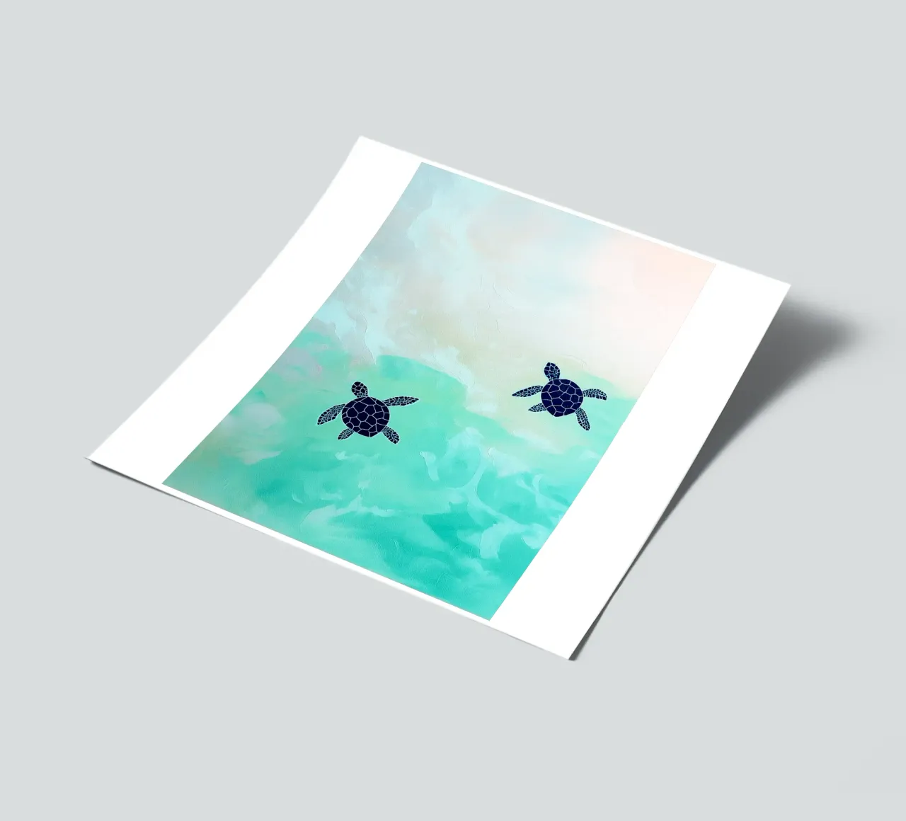 turtle abstract drawing ilustration sticker sheet by danine